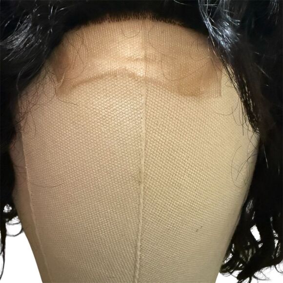 Luvme Hair Short Cut Loose Curl Bob Closure Wig With Wispy Bangs 8 inches - Picture 5 of 10